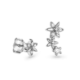 Again Jewelry Orecchini Asimmetrici Argento Zirconi Cubici Ajns0035 — Orecchini