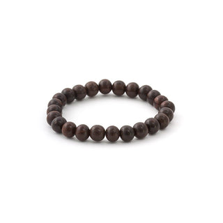 Agato Bracciale Con Perline In Palissandro Mink02 19 Cm — Bracciale