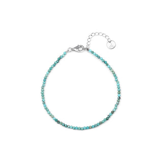 Agato Bracciale Minerale Turchese Hubei 21 cm — Bracciale