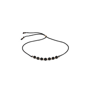 Agato Bracciale Corda Perle Onice He32R3Rg-Bk — Bracciale