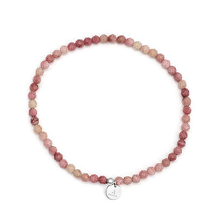 Agato Bracciale di Perline con Rodonite POL-B01/17G — Bracciale