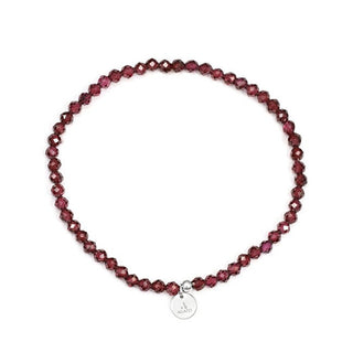 Agato Bracciale con Perline di Granato Pol-B11/17G — Gioielli