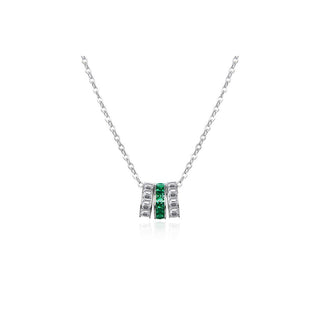 Agato Collana Argento Zirconi — Collana