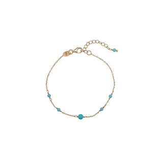 Alisia Charming Gold-Plated Bracelet with Turquoise Al1207.01.069 