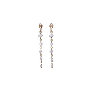 Alisia Long Earrings Gold Plated with Mother of Pearl Al3705.01.000 