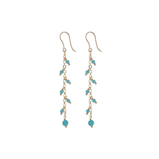 Alisia Gold-Plated Drop Earrings with Turquoise Al5092.01.069 