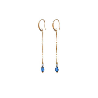 Alisia Long Gold-Plated Earrings with Zirconia and Crystal Al5226.01.000 