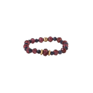 Alisia Garnet And Sapphire Beaded Ring Al5239.01.000.D - Size: 57 Mm 