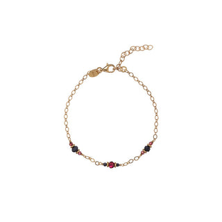 Alisia Women's Bracelet Gold Plated with Garnets and Sapphires Al5233.01.000 