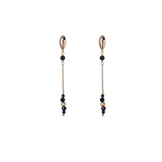 Alisia Gold-Plated Chain Earrings with Synthetic Sandstone Al5249.01.000 