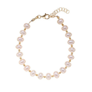 Alisia Charming Pearl Bracelet for Women Al3047-Gold 