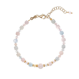 Alisia Braccialetto Giocoso Morganite Oro — Bracciale