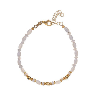 Alisia Charming Gold-Plated Bracelet with Mother of Pearl Al4568-Gold 