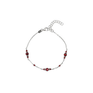Alisia Silver Bracelet With Garnet Al4268-Silver-Garnet 