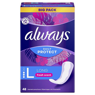 Always Salvaslip Daily Protect Long Fresh Scent 48 Pezzi — Salvaslip