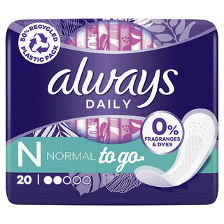 Always Salvaslip To Go Normal 20 pezzi — Salvaslip