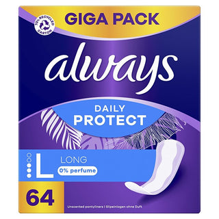 Always Salvaslip Daily Protect Long 64 pezzi — Salvaslip