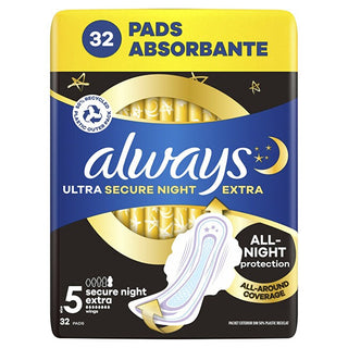 Always Assorbenti Ultra Extra Secure Night 32 pezzi — Assorbente