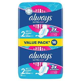 Always Assorbenti Igienici Ultra Day Super Duo 16 Pezzi — Assorbente igienico