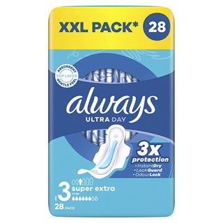Always Assorbenti Ultra Day Super Extra Four 28 Pezzi — Assorbente igienico