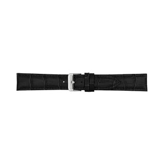 A-Nis Padded Crocodile Strap Ak1306.01 - Width: 24 Mm 