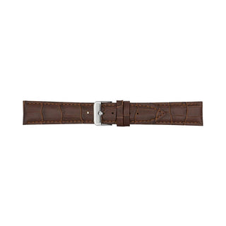 A-Nis Padded Crocodile Strap Ak1306.02 - Width: 24 Mm 