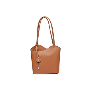 Anna luchini Borsa A Mano In Pelle Da Donna Cammello — Borsa