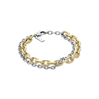 Armani Exchange Pulsera Doble De Acero Para Hombre Axg0162710 