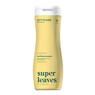Attitude Champú Natural Clarificante Para Cabello Normal Y Graso Super Leaves (Shampoo Chiarificante) 473 Ml 