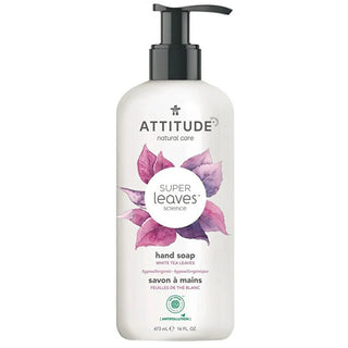 Attitude Jabón Natural Para Las Manos Super Leaves White Tea Leaves (Jabón Para Las Manos) 473 Ml 