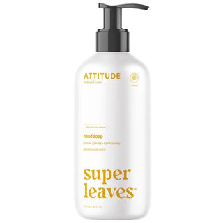 Attitude Jabón Natural Para Las Manos Super Leaves Lemon Leaves (Jabón De Manos) 473 Ml 