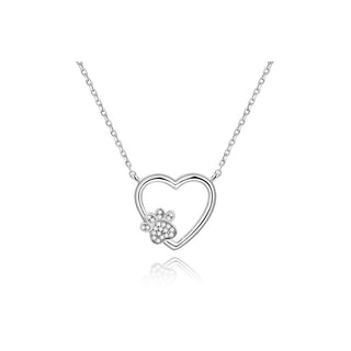 Beneto Collar de plata Love To Pet Ags702 (Cadena, Colgante) - Longitud: 47 Cm 
