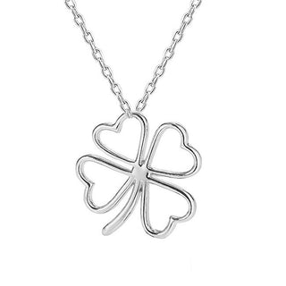 Beneto Silver Necklace With Clover Ags780 / 47 