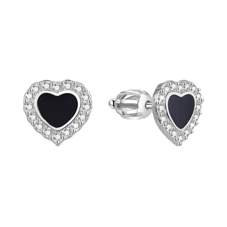 Beneto Pendientes de corazón en plata Agup1624S 