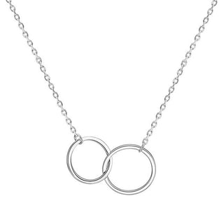 Beneto Collar de plata con anillos Ags1132 / 47 