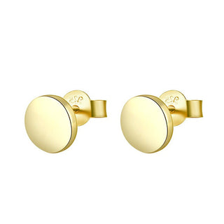 Beneto Pendientes de Plata Chapada en Oro Agup1956-Gold 