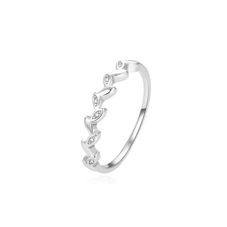 Beneto Anello Affascinante Argento Con Zirconi Trasparenti Agg389 Circuito 54 mm — Anello