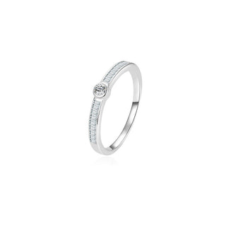 Beneto Aro de plata sin Tempo con circonitas Agg303L - Circunferencia: 60 Mm 