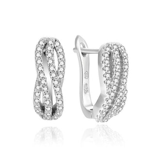 Beneto Orecchini argento zirconi Aguc2225L — Orecchini