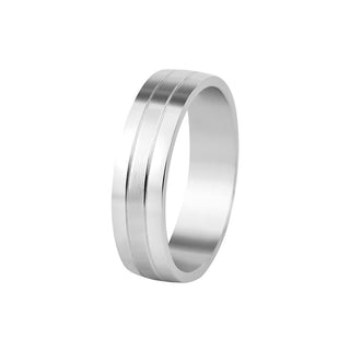 Beneto Exclusive Alianza Nupcial de Acero Spp09 - Circunferencia: 57 Mm 