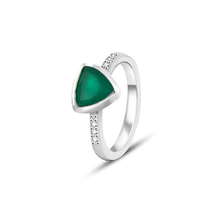 Beneto Exclusive Anillo de plata con ágata distintiva Achagg2 - Circunferencia: 50 Mm 