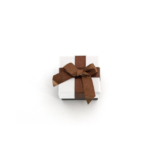 Beneto Exclusive Scatola Regalo Bianca con Nastro Marrone KP9-5 — Confezione Regalo