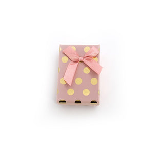 Beneto Exclusive Scatola Regalo Rosa con Pois Dorati KP7-8 — Scatola Regalo