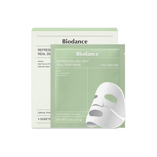 Biodance Real Deep Mask alghe marine 4 pezzi — Maschera viso