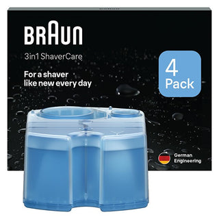 Braun Cartuchos de recambio para estaciones de limpieza Shavercare 3 In 1, 4 piezas 
