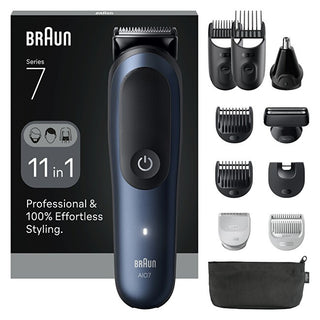 Braun Tagliacapelli Multifunzione 11 In 1 Serie 7 Aio7540 Blu Scuro — Tagliacapelli multifunzione