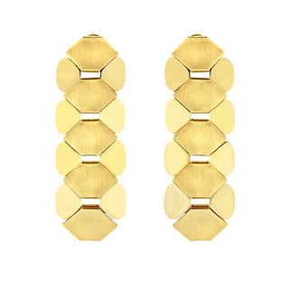 Breil Boucles d'oreilles fantaisie plaquées or Hexagonia Tj3636 