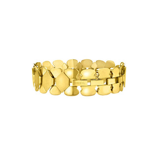 Breil Bracelet moderne plaqué or pour femme Hexagonia Tj3634 
