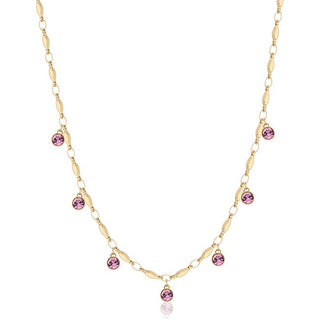 Brosway Collar con cristales Symphonia chapados en oro brillante Bym142 