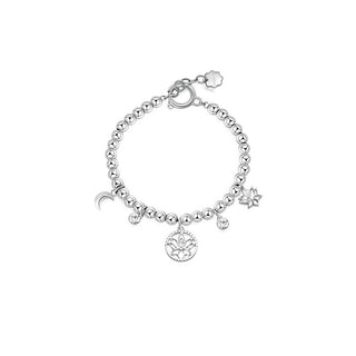 Brosway Pulsera de acero con cuentas y colgantes Chakra Bhkb115 